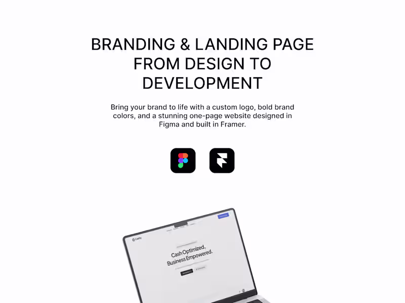 Cover image for Branding & Landing Page: From Design to Development