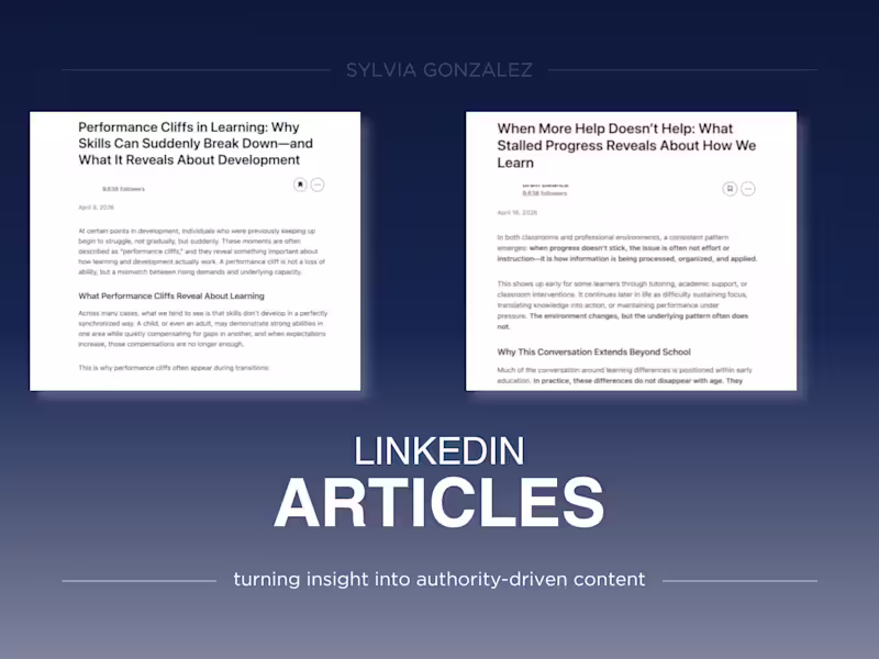 Cover image for Thought Leadership Articles for LinkedIn
Created