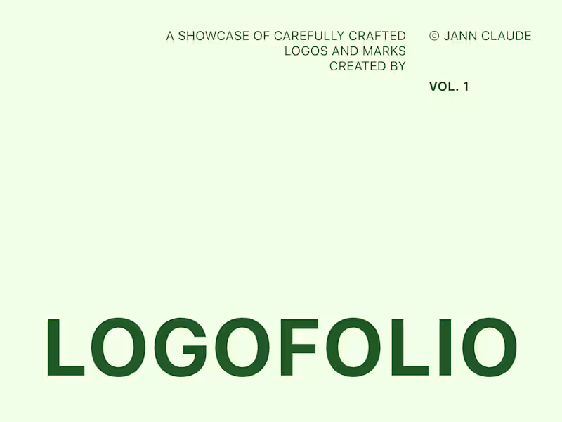 Cover image for LOGOFOLIO VOL. ➀