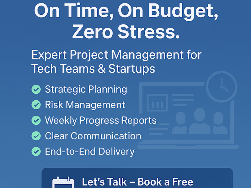 Cover image for Efficient Project Manager | Driving Results & Team Success