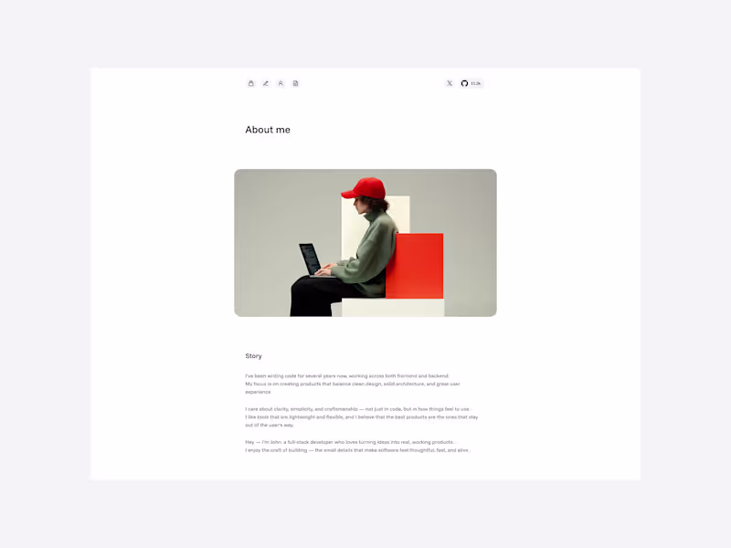 Cover image for Echo - Personal Website Template Design