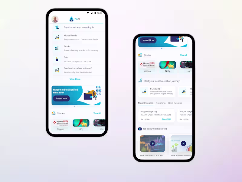 Cover image for Fintech Mobile App-landing page