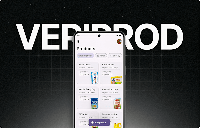 Cover image for Veriprod - Effortless expiry tracking app