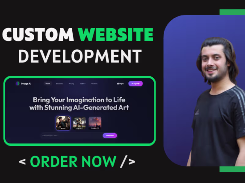 Cover image for I will build a fast & secure custom website for your business