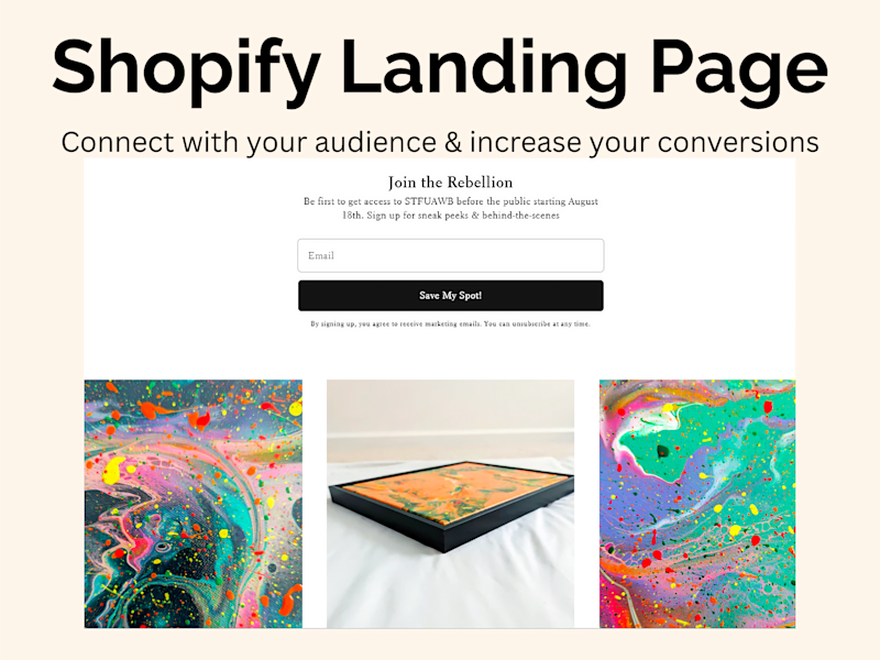 Cover image for Shopify Landing Page
