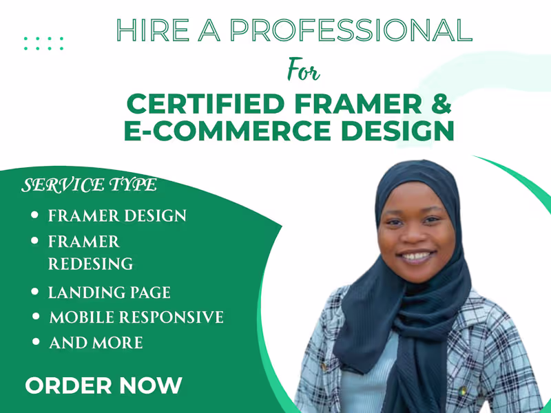 Cover image for I will design and build a modern, responsive website in Framer