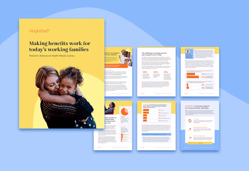 Cover image for Brightline Pediatric Survey Report