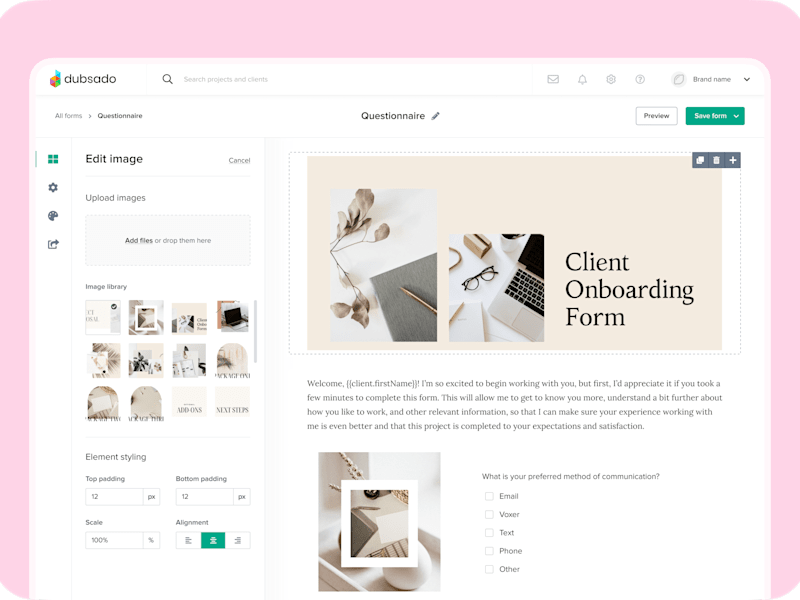 Cover image for Dubsado Form Builder