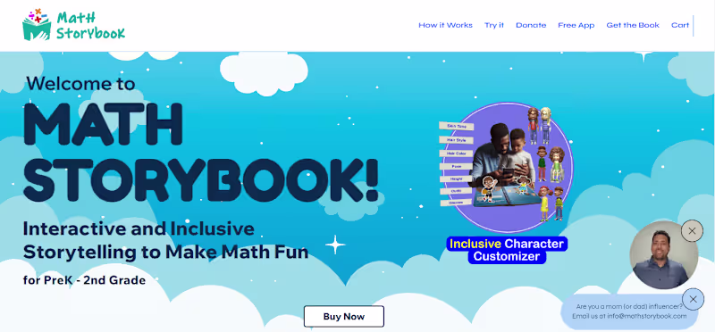 Cover image for MathStorybook Website