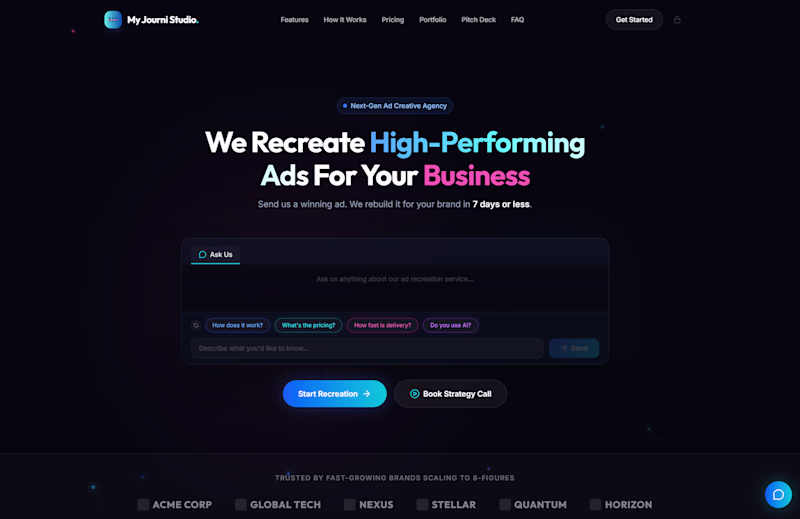 Cover image for "My Journi Studio" is my