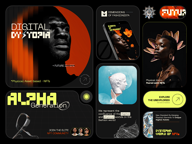Cover image for Digital Dystopia - Futuristic NFT Design 
