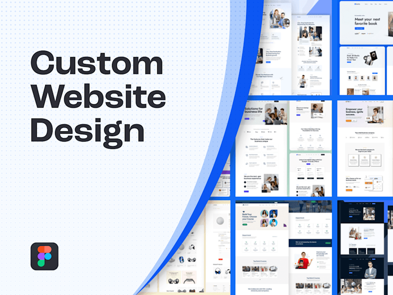 Cover image for Custom website design in Figma