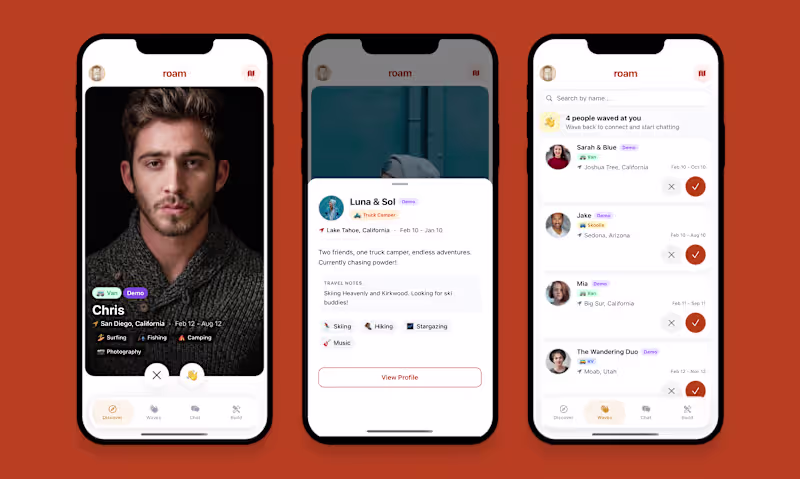 Cover image for Roam - Nomad dating app