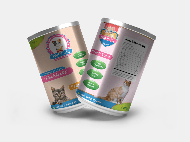 Cover image for Logo & Packaging Design for Yfyf Puffy – Premium Cat Food Brand