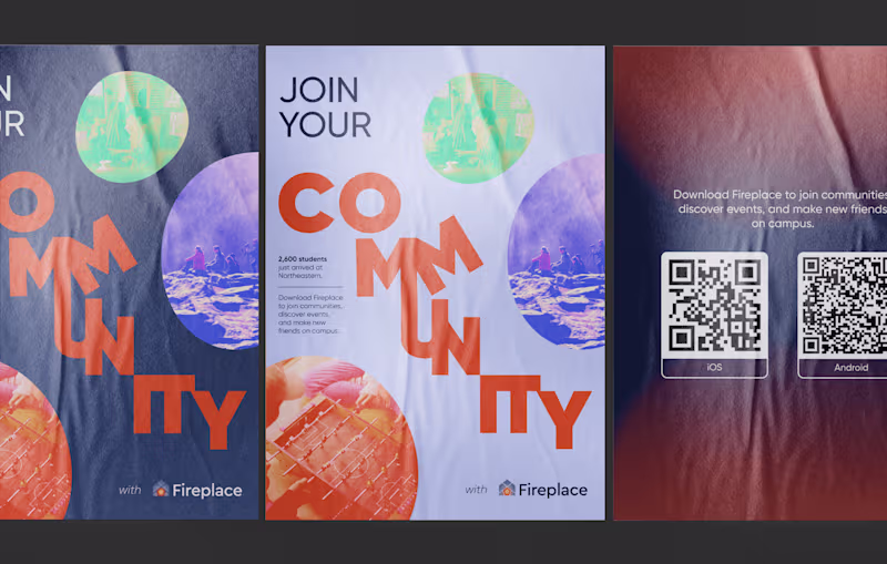 Cover image for Fireplace App Promotion Poster Design