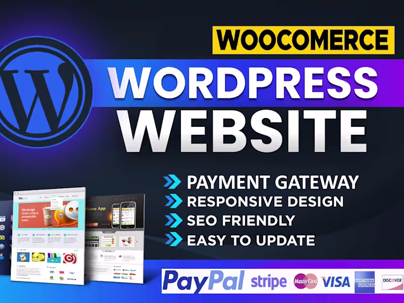 Cover image for Responsive website with on page seo and custom payment gateway