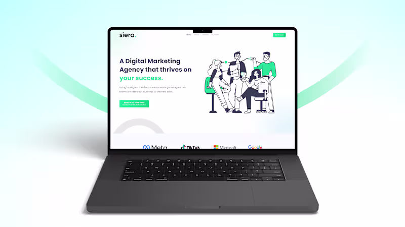 Cover image for SEIRA Digital Marketing Agency Landing Page Design
