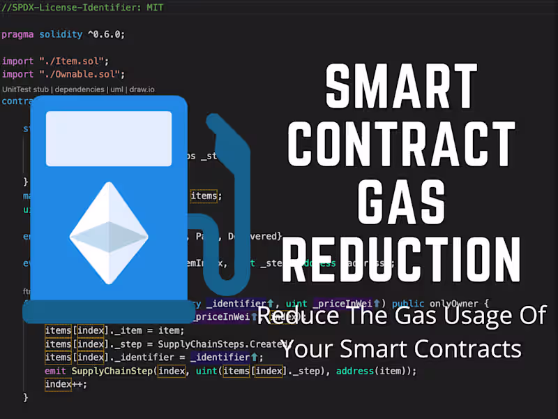 Cover image for Smart Contract Gas Optimization