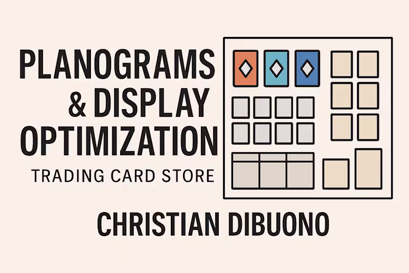 Cover image for Designed clean planograms for a trading card store to improv...