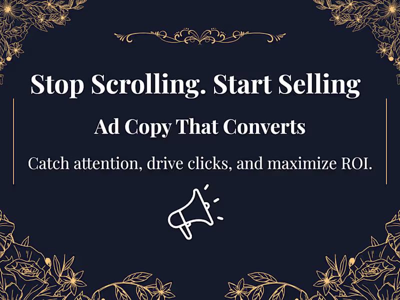 Cover image for Ad Copy That Stops the Scroll and Gets Clicks