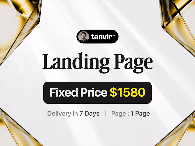 Cover image for Landing Page with Framer