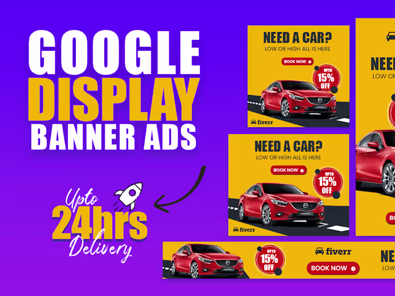 Cover image for I will design your google banner ads, web banner, gif animation