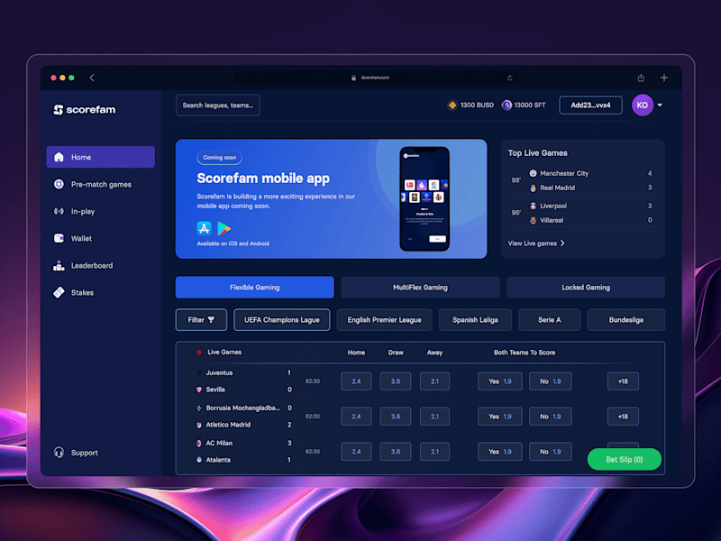 Cover image for Scorefam - A web3 sports prediction DApp