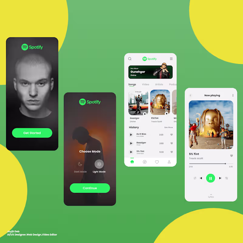 Cover image for Spotify UI Redesign (concept)
