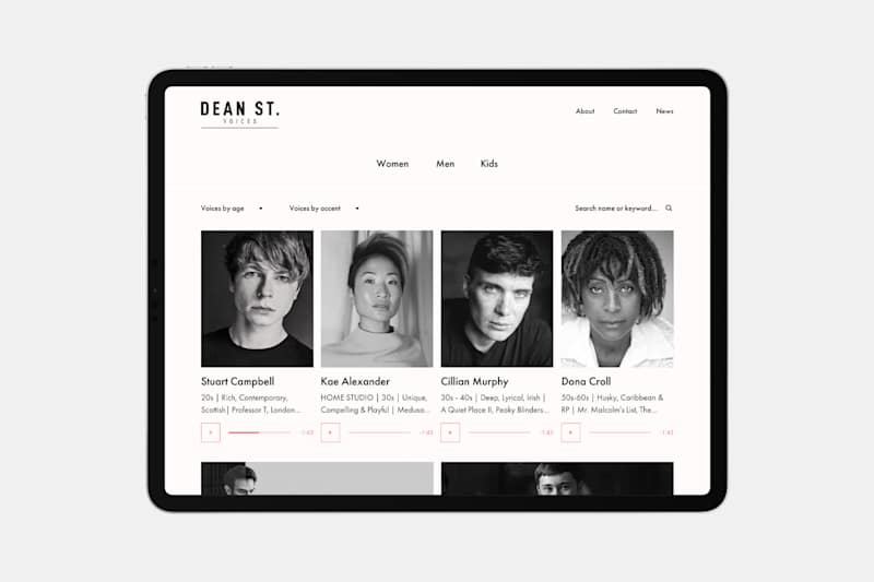 Cover image for Website Design & Development for Dean St. Voices