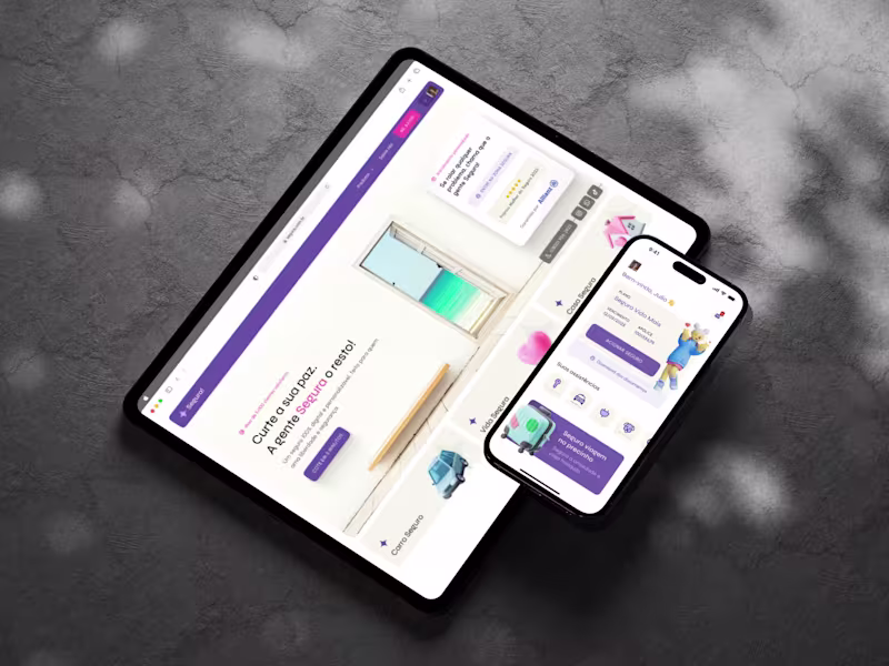 Cover image for App and product design for insurance startup