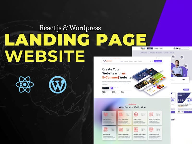 Cover image for I will build landing page and portfolio websites with responsive