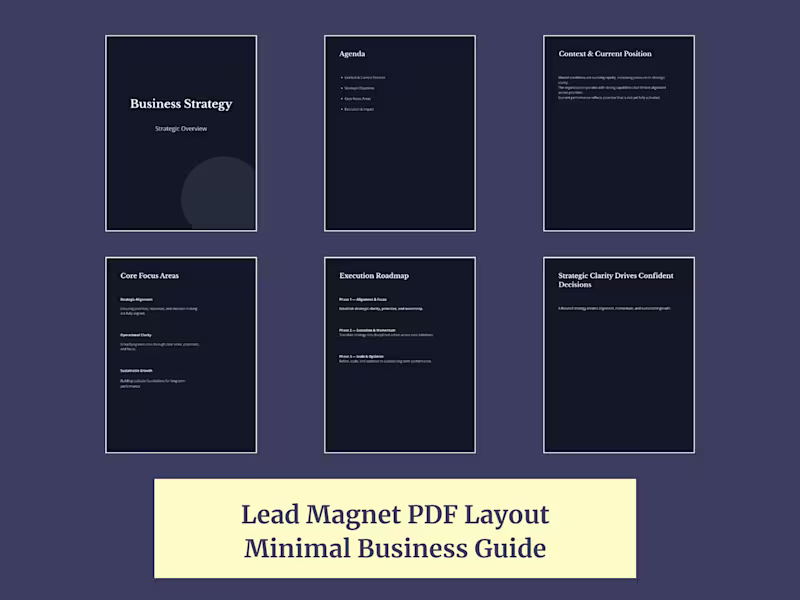 Cover image for Lead Magnet PDF Design —