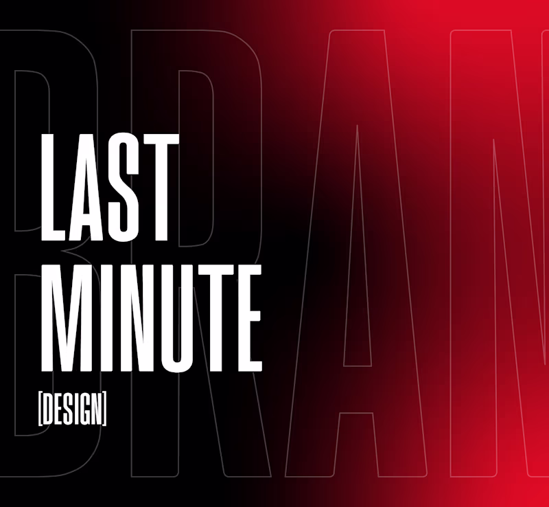 Cover image for LAST MINUTE - Graphic Designer