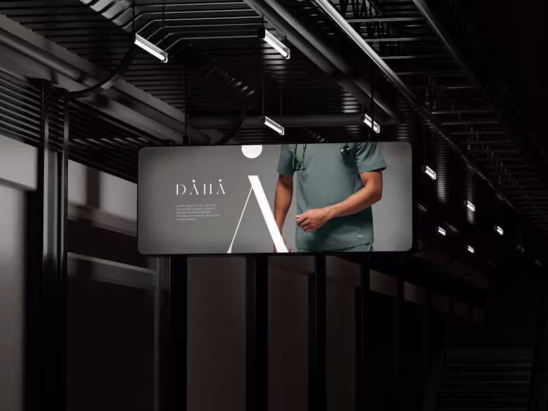 Cover image for Daha Brand Identity: Medical Precision Meets Elegant Design