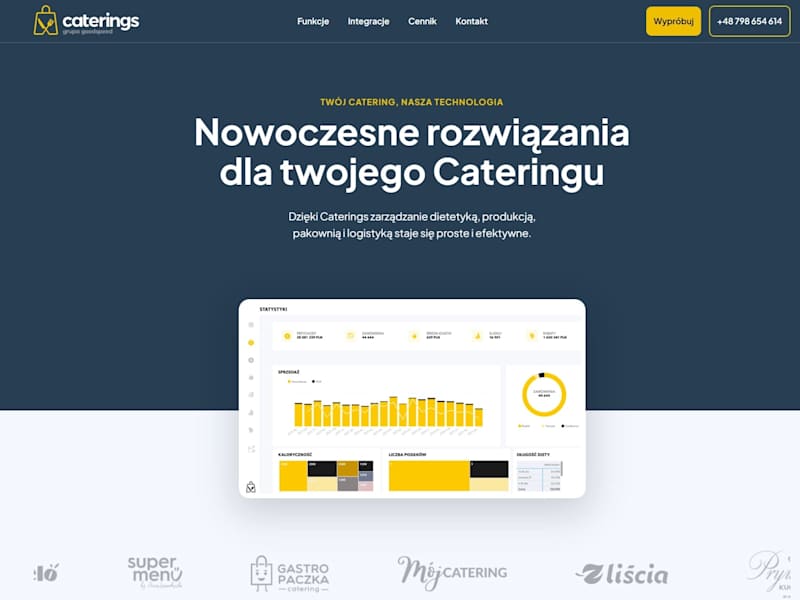 Cover image for Caterings - powerful software for diet catering