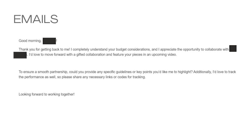 Cover image for Email Copy for Social Media Influencer