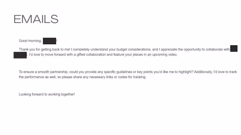 Cover image for Email Copy for Social Media Influencer