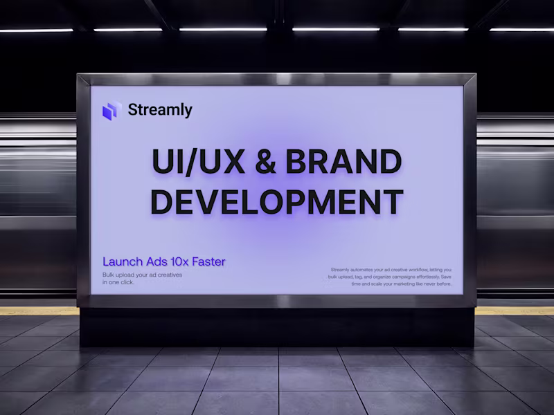 Cover image for Streamly UI/UX Brand and Full Stack Development