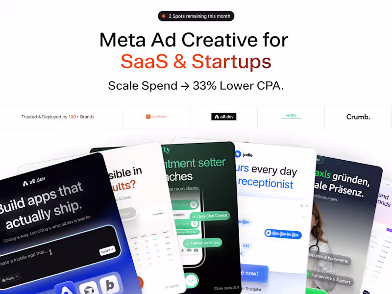 Cover image for 15x Meta Ad Creatives for SaaS and Startups 