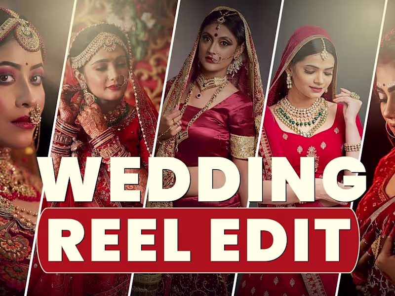 Cover image for Wedding Highlight & Reels Editing for Instagram & TikTok