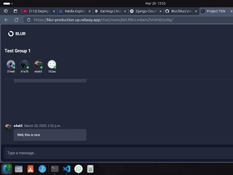 Cover image for Anonymous Chat Application