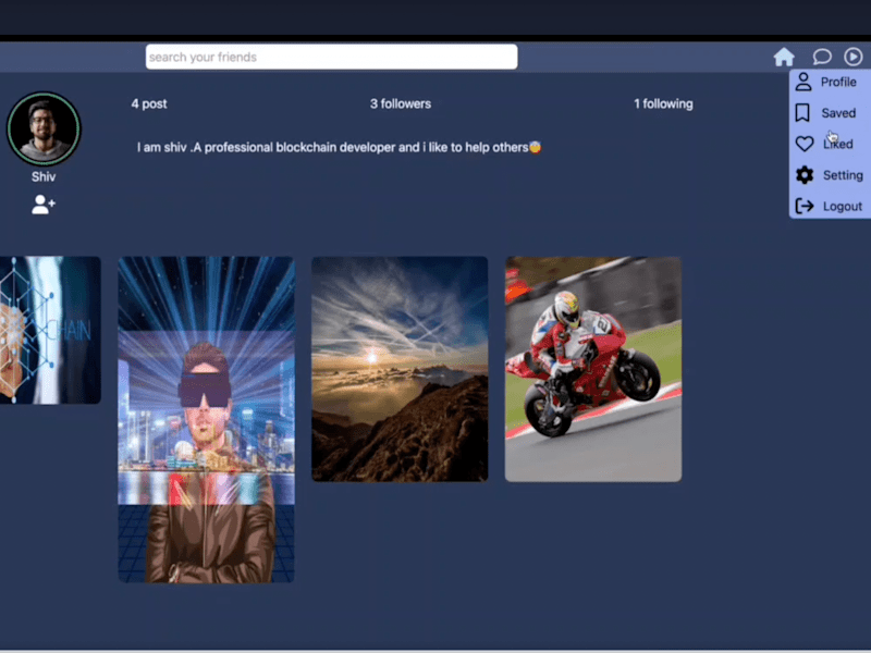 Cover image for Social media website