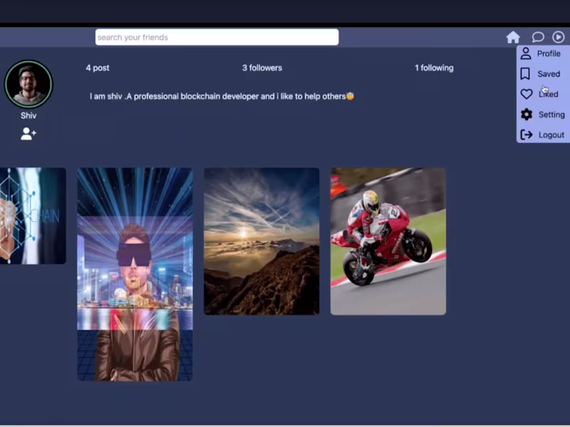Cover image for Social media website