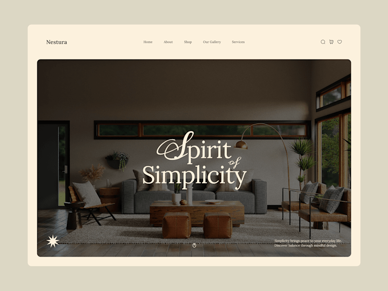 Cover image for Nestura – Home Decor Website Animation