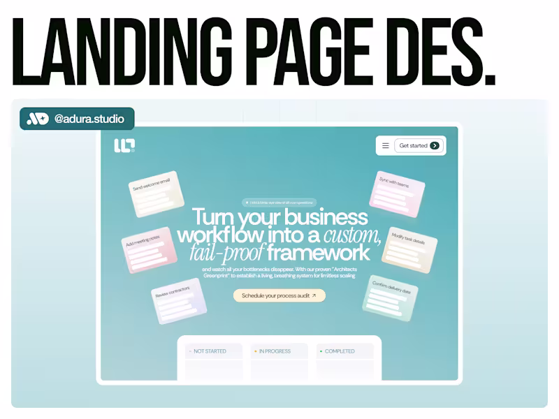 Cover image for Landing Page Design