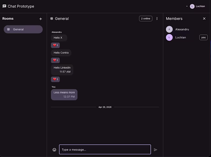 Cover image for Chat Prototype for a client