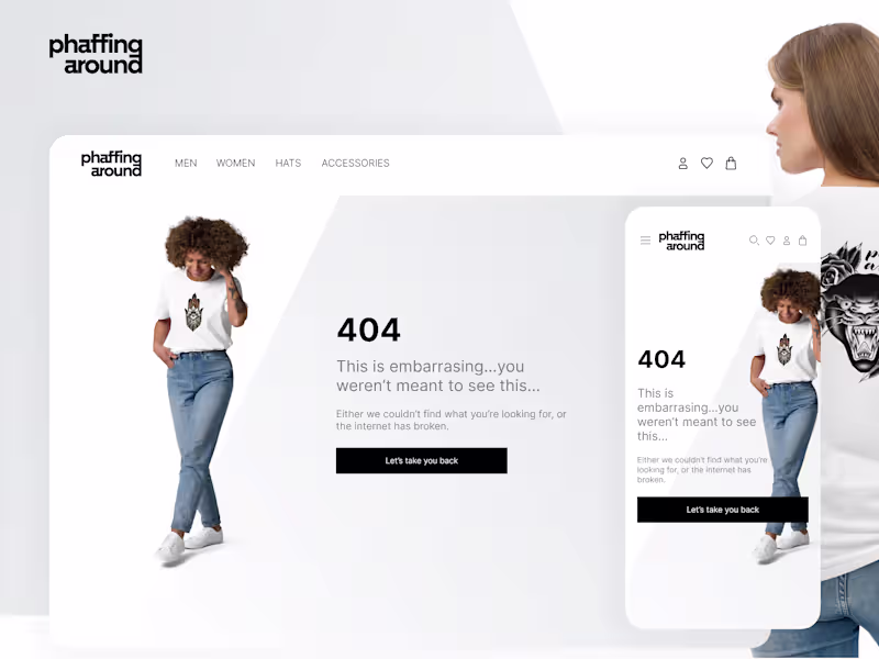Cover image for Daily UI Challenge 008: 404 Page Design