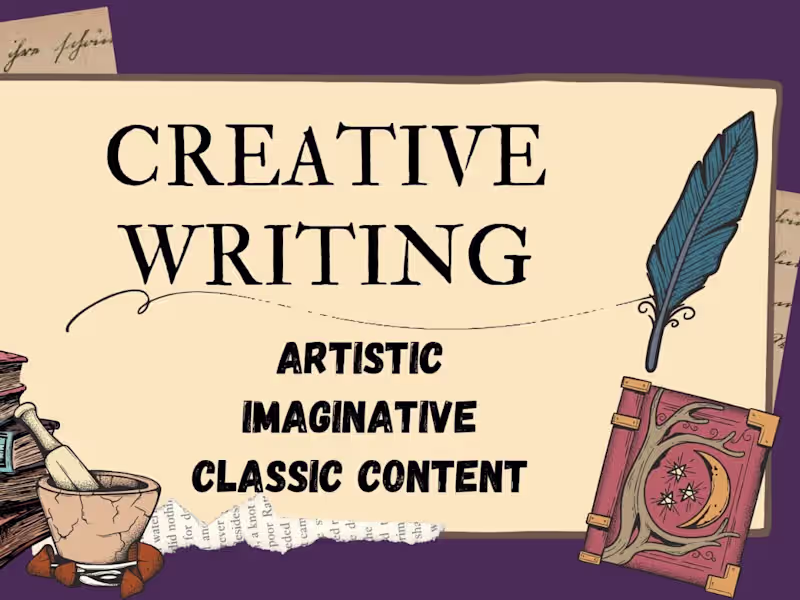 Cover image for Creative writing: A field trip to imagination 