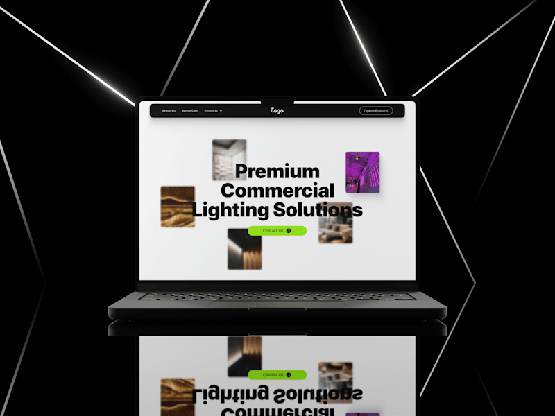 Cover image for Infenite: B2B Lighting Landing Page Design