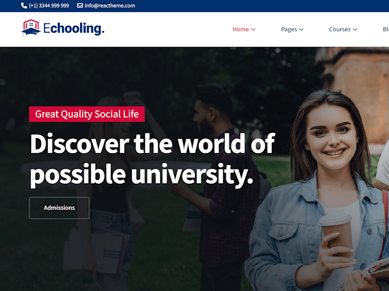 Cover image for Educational Wesbsite Landing Page 💻